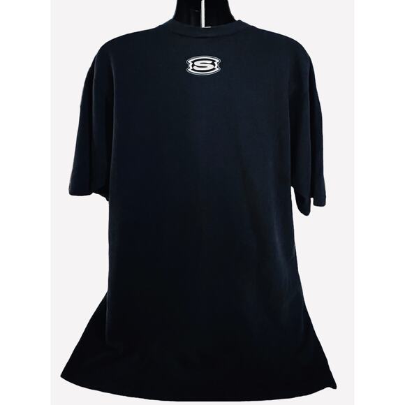 Vintage Skechers USA Logo T-Shirt Men’s V-Neck Navy Blue -, Made in USA Y2K - Picture 3 of 6